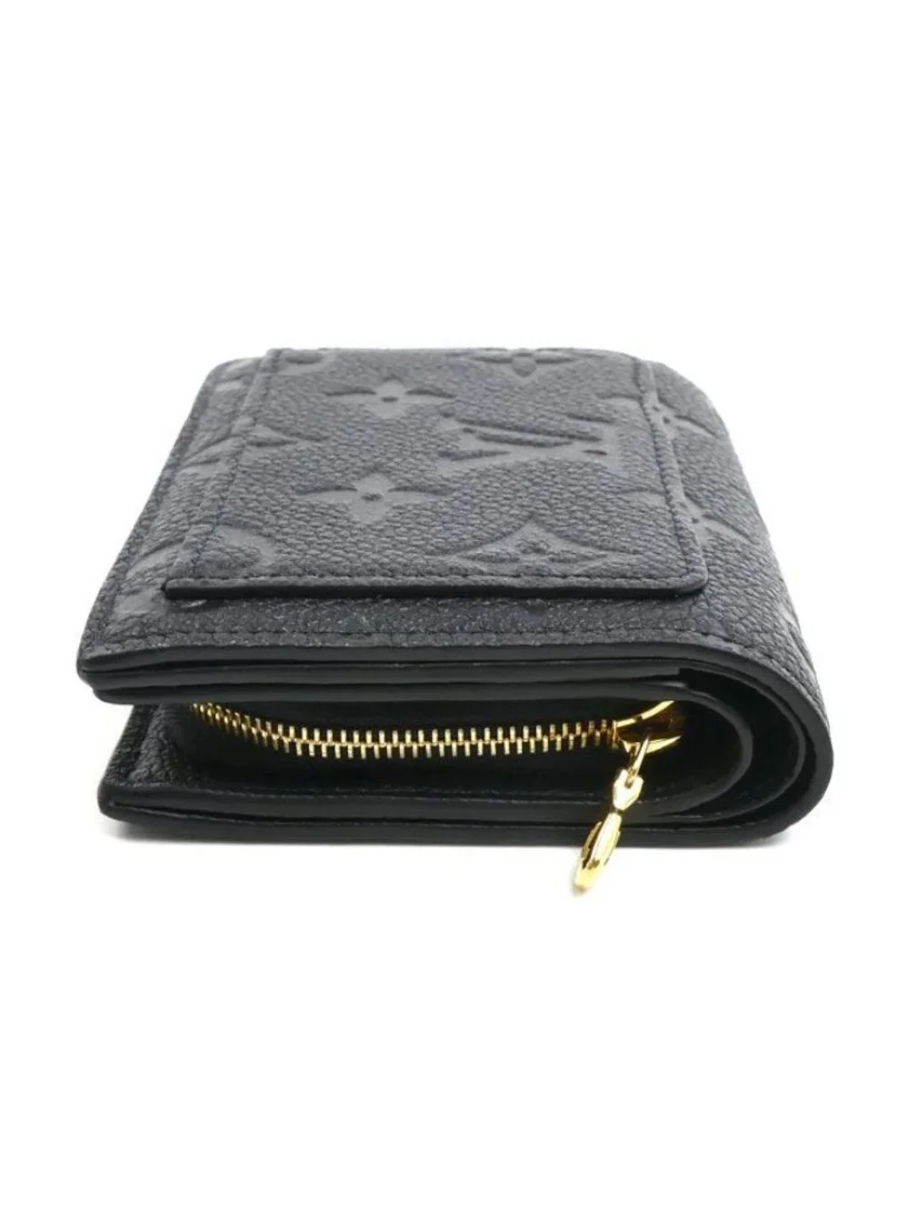 Louis Vuitton Portefeuille Clair Bifold Wallet Monogram Empreinte Noir